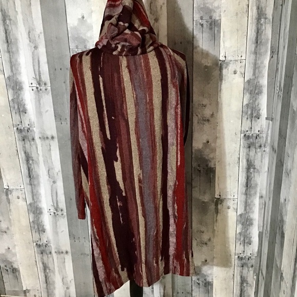 SJS Open Faced Cardigan, Multi Color, 1X - Picture 6 of 12